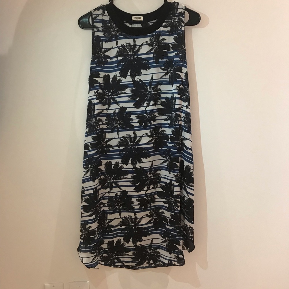 L’Agence Dress multi palm tree print